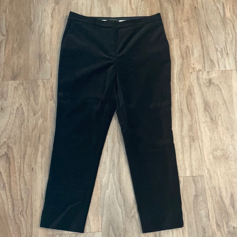 Ann Taylor black velvet pants. Like new. Size 10P